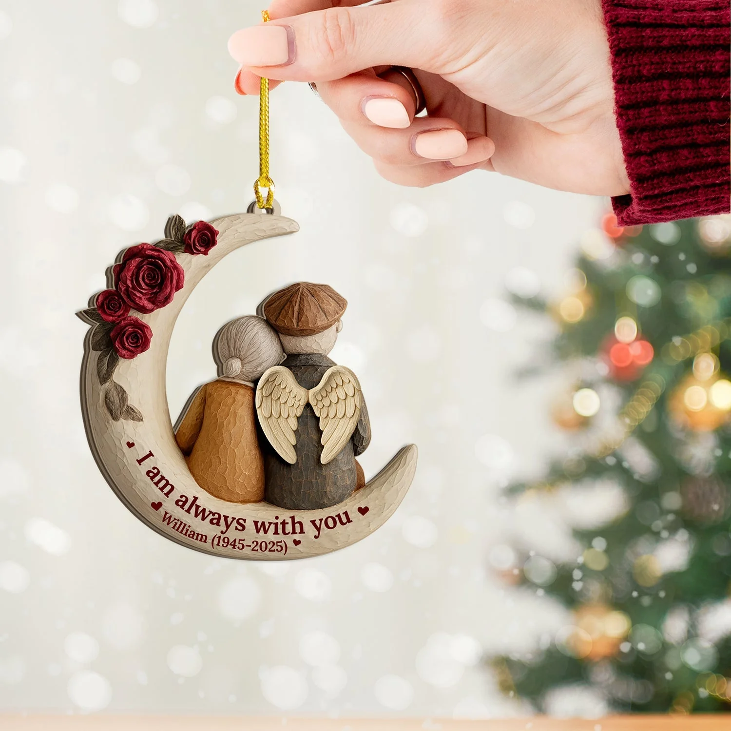 I Am Always With You - Personalized Acrylic Ornament - Image 3