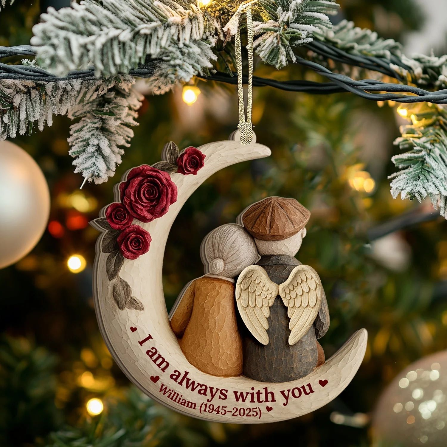 I Am Always With You - Personalized Acrylic Ornament - Image 4