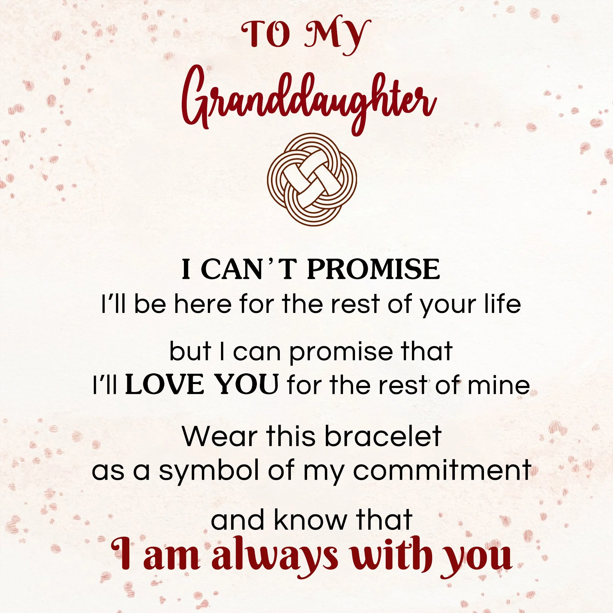I Am Always With You - Personalized Birthstone Daughter Granddaughter Bracelet - Image 10