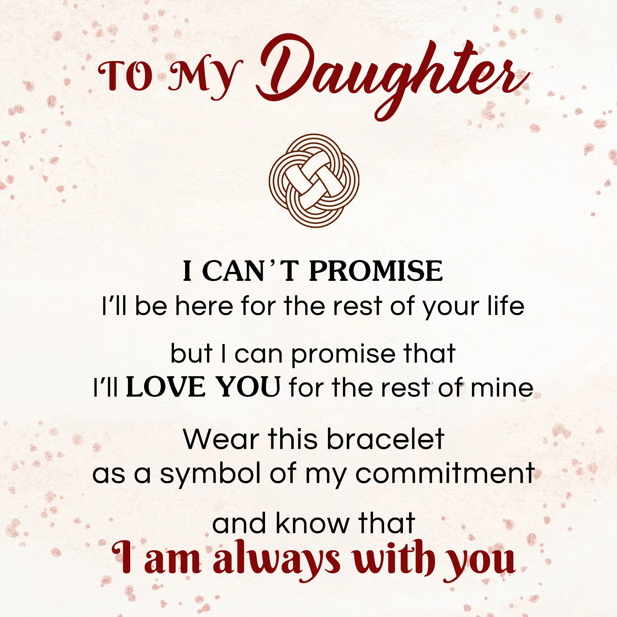 I Am Always With You - Personalized Birthstone Daughter Granddaughter Bracelet - Image 8