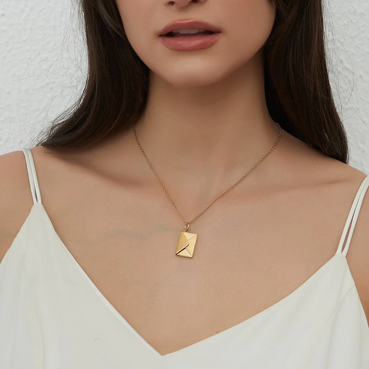 I am always with you - Personalized Memorial Photo Envelope Locket Necklace - Image 11