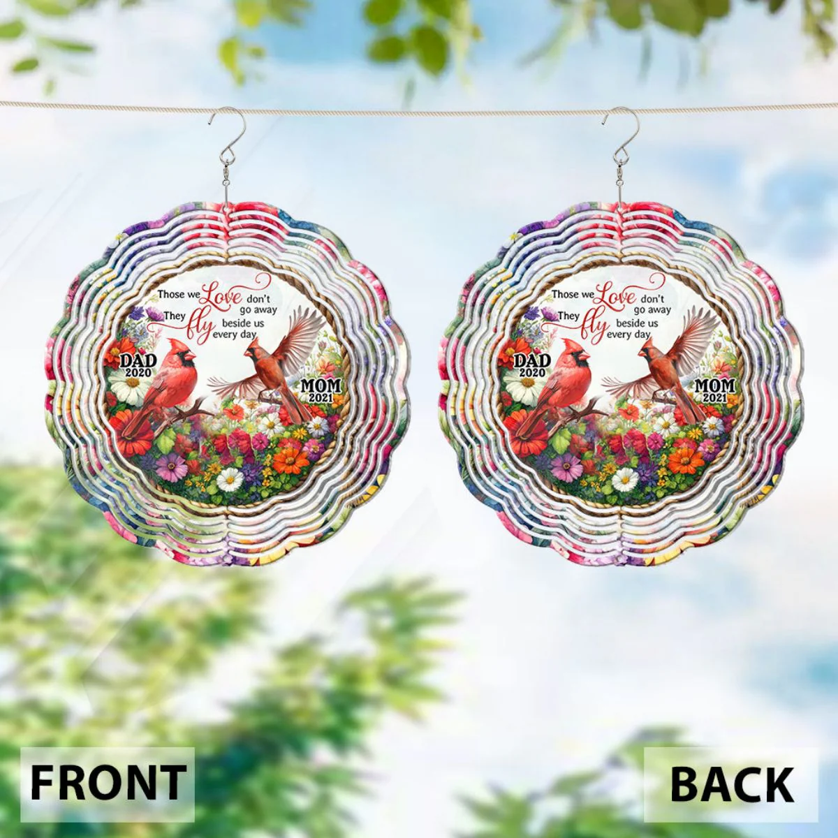 I am Always with you - Personalized Memorial Wind Spinner - Image 2
