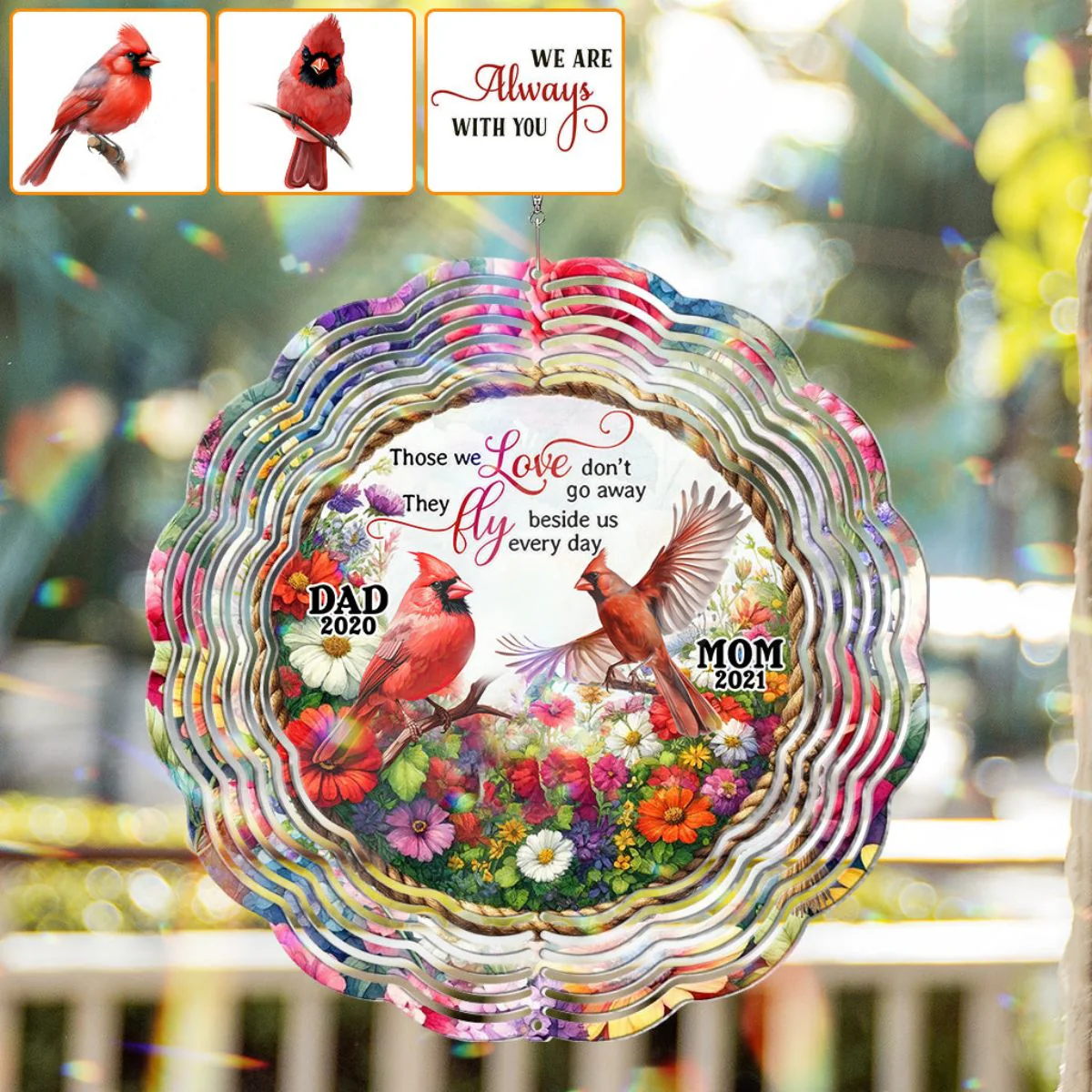 I am Always with you - Personalized Memorial Wind Spinner - Image 3