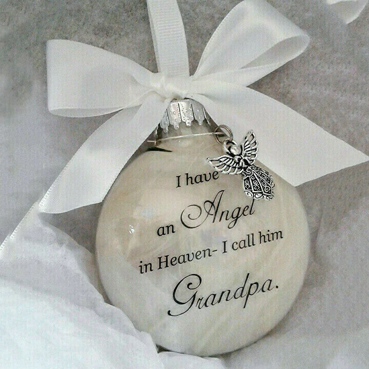 I Have An Angel In Heaven - Christmas Ornaments Feather Ball, Memorial Ornament - Image 15