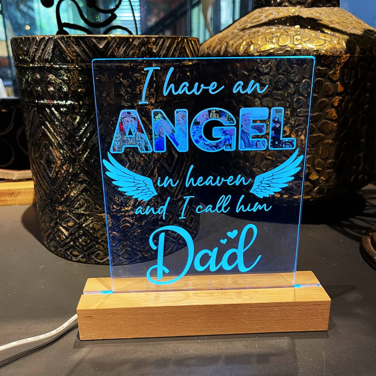 I Have An Angel In Heaven Personalized LED Light - Image 3