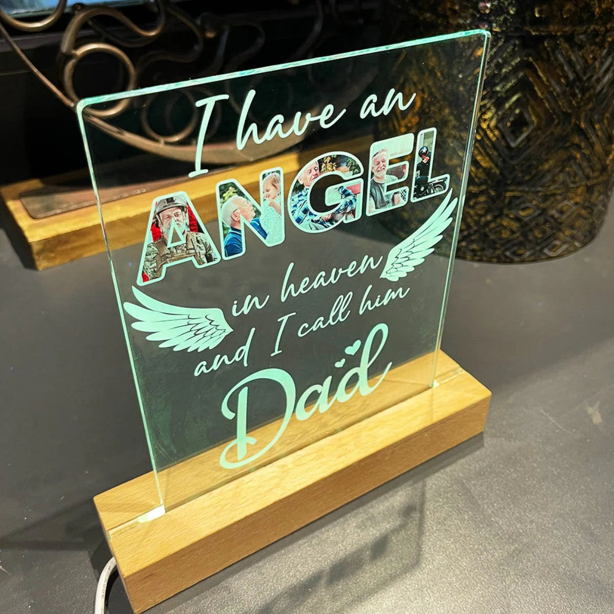 I Have An Angel In Heaven Personalized LED Light - Image 4