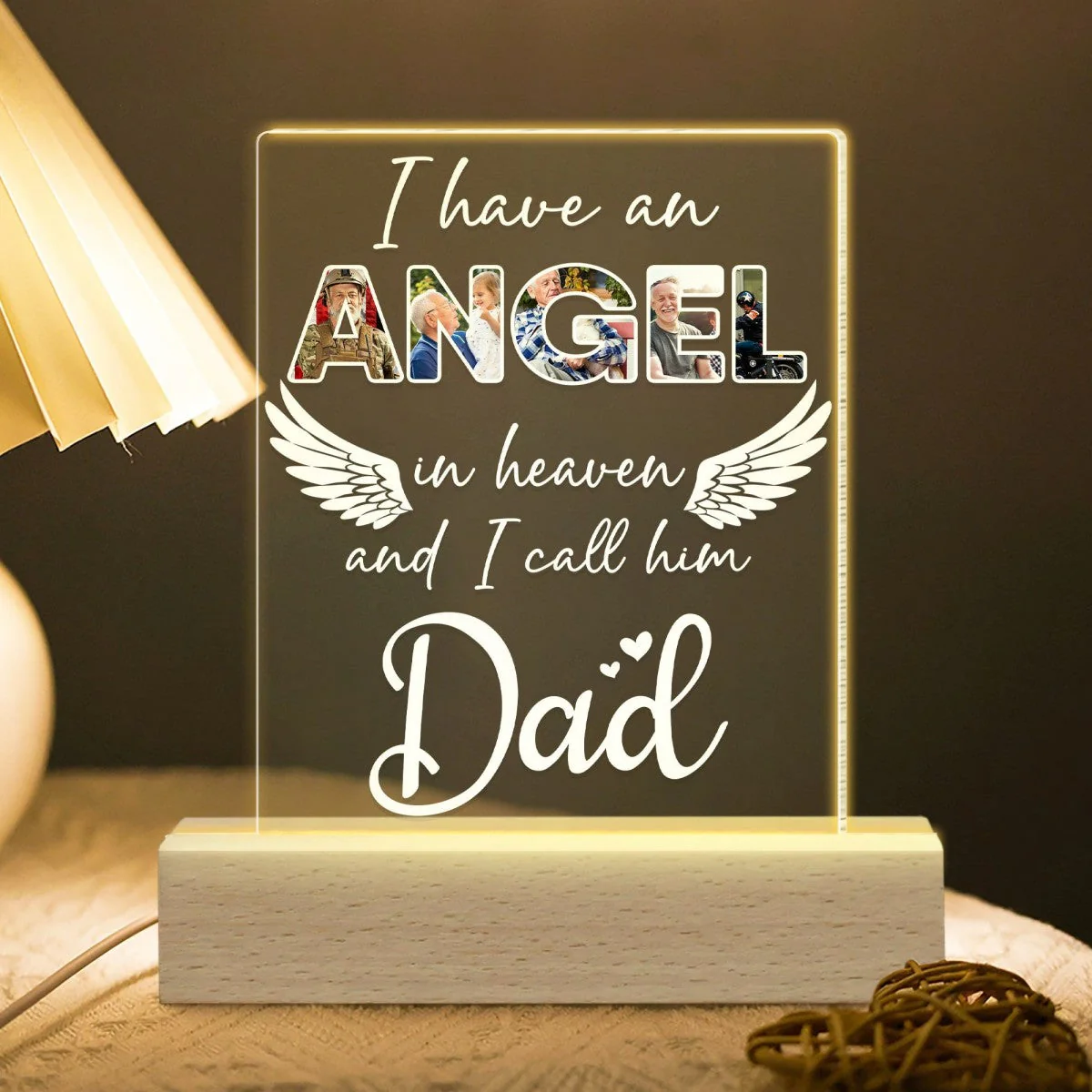 I Have An Angel In Heaven Personalized LED Light - Image 5