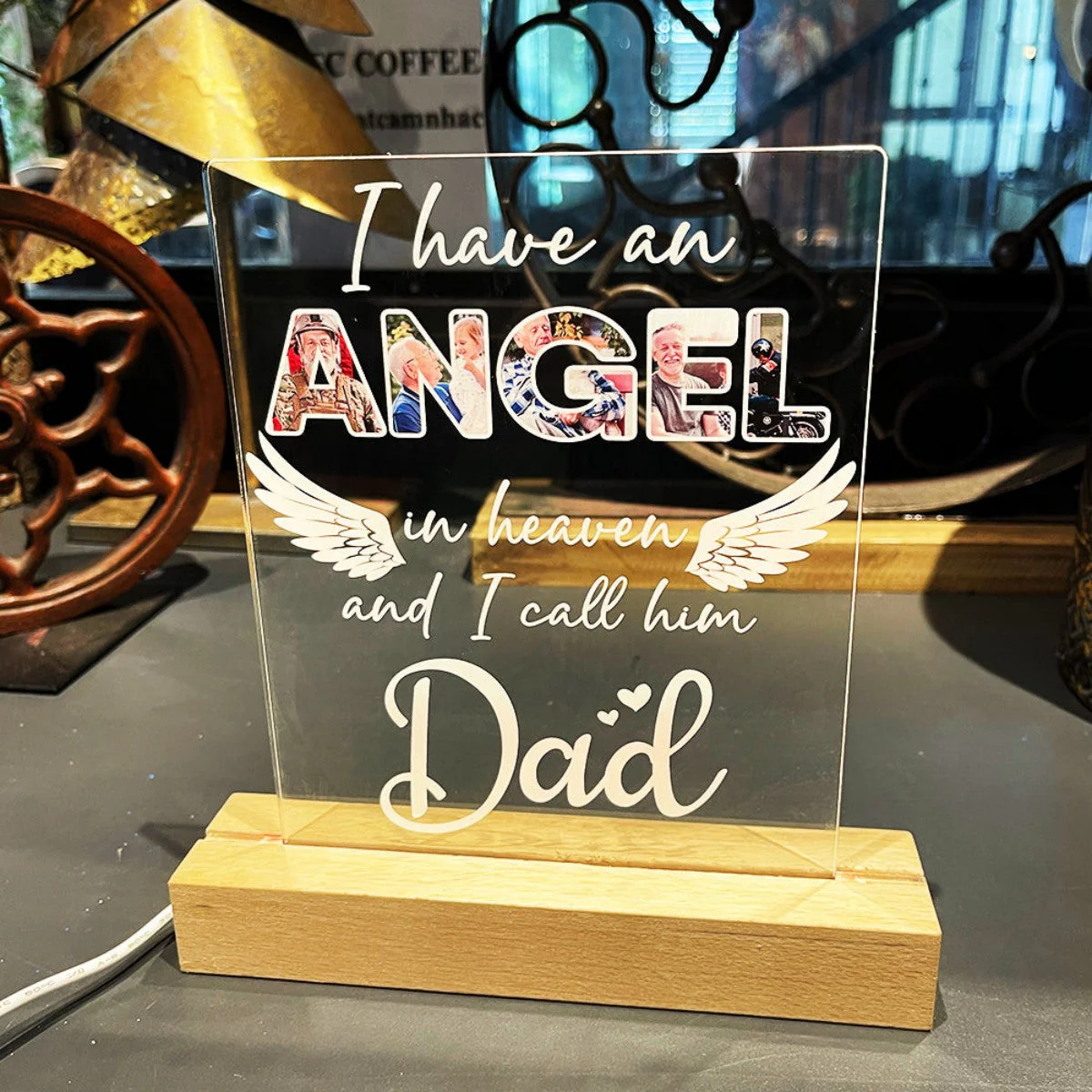 I Have An Angel In Heaven Personalized LED Light - Image 7