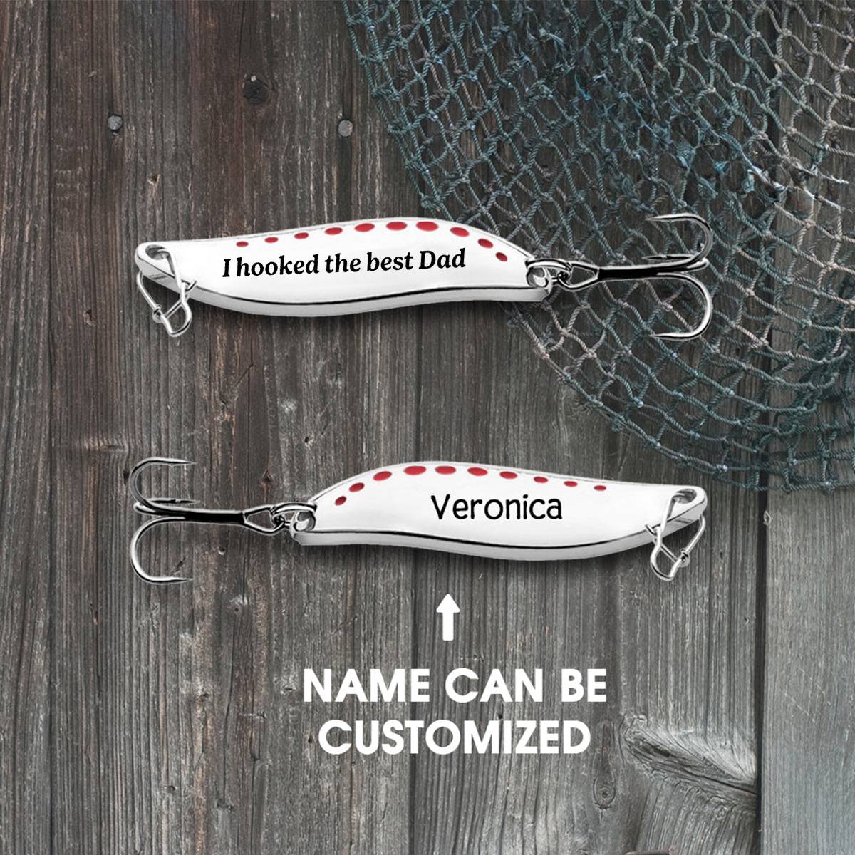 I hooked the best Dad Family Personalized Fishing Lure For Dad - Image 3