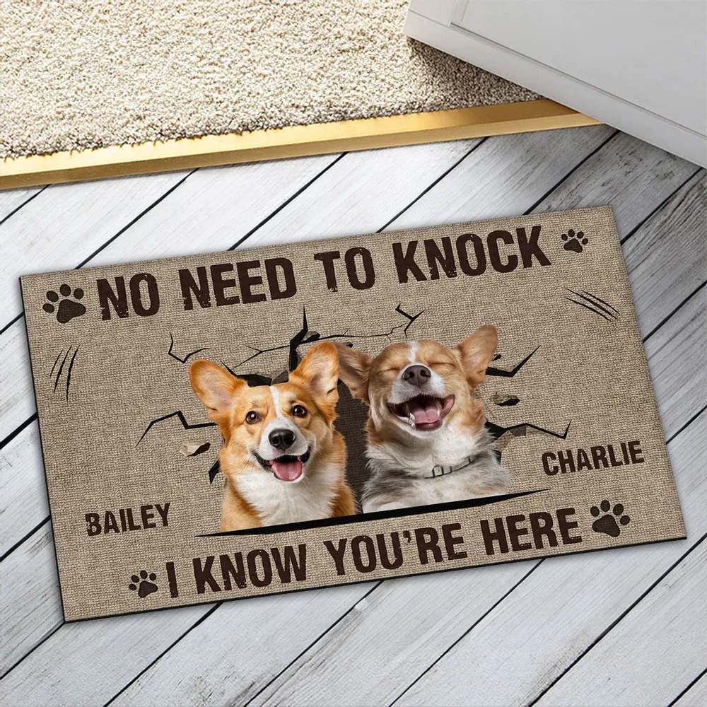 I Know You Are Here - Personalized Custom Doormat Gift For Pet Owners, Pet Lovers - Image 2