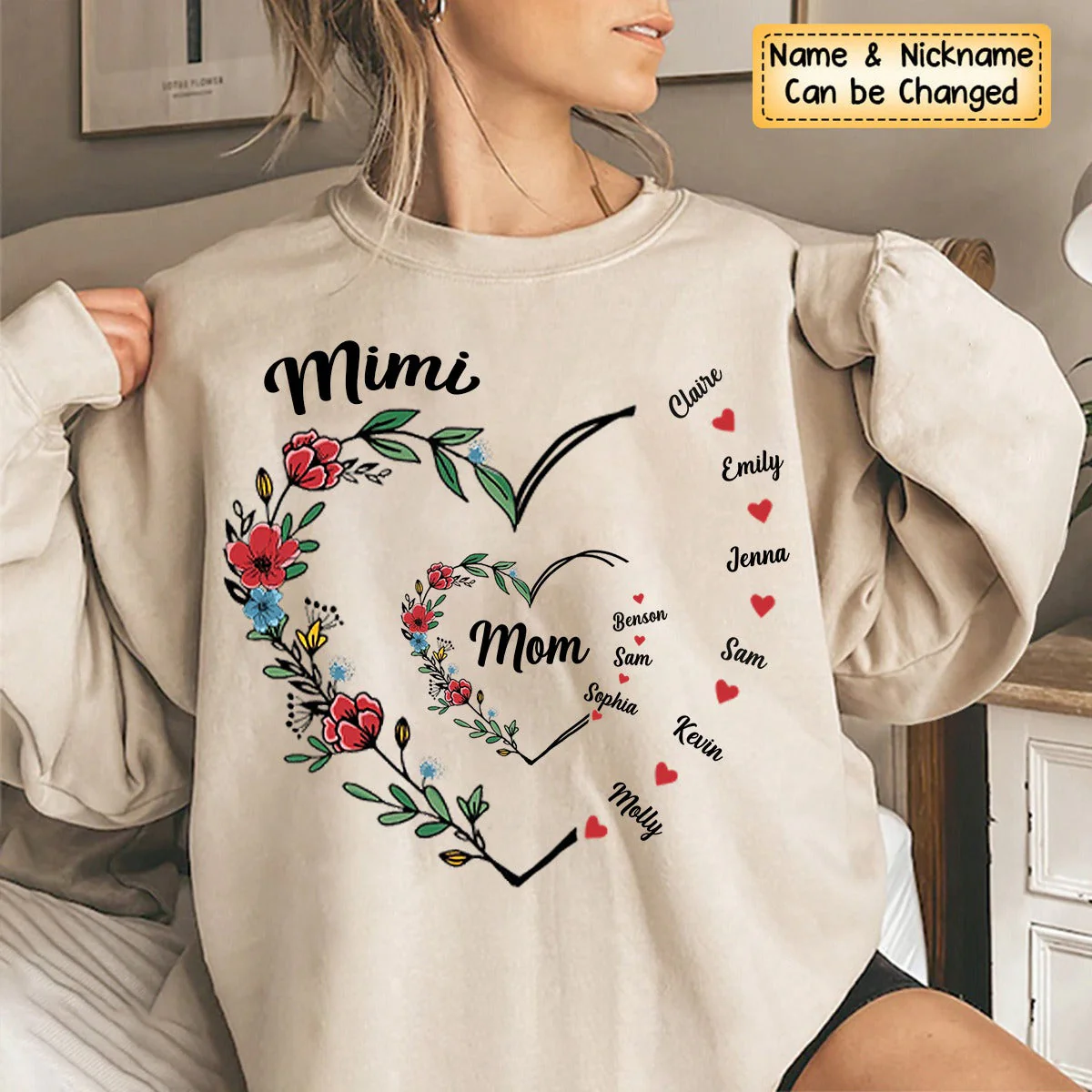 I Love You Forever & Always - Family Personalized Custom Sweatshirt - Gift For Mom, Grandma - Image 5