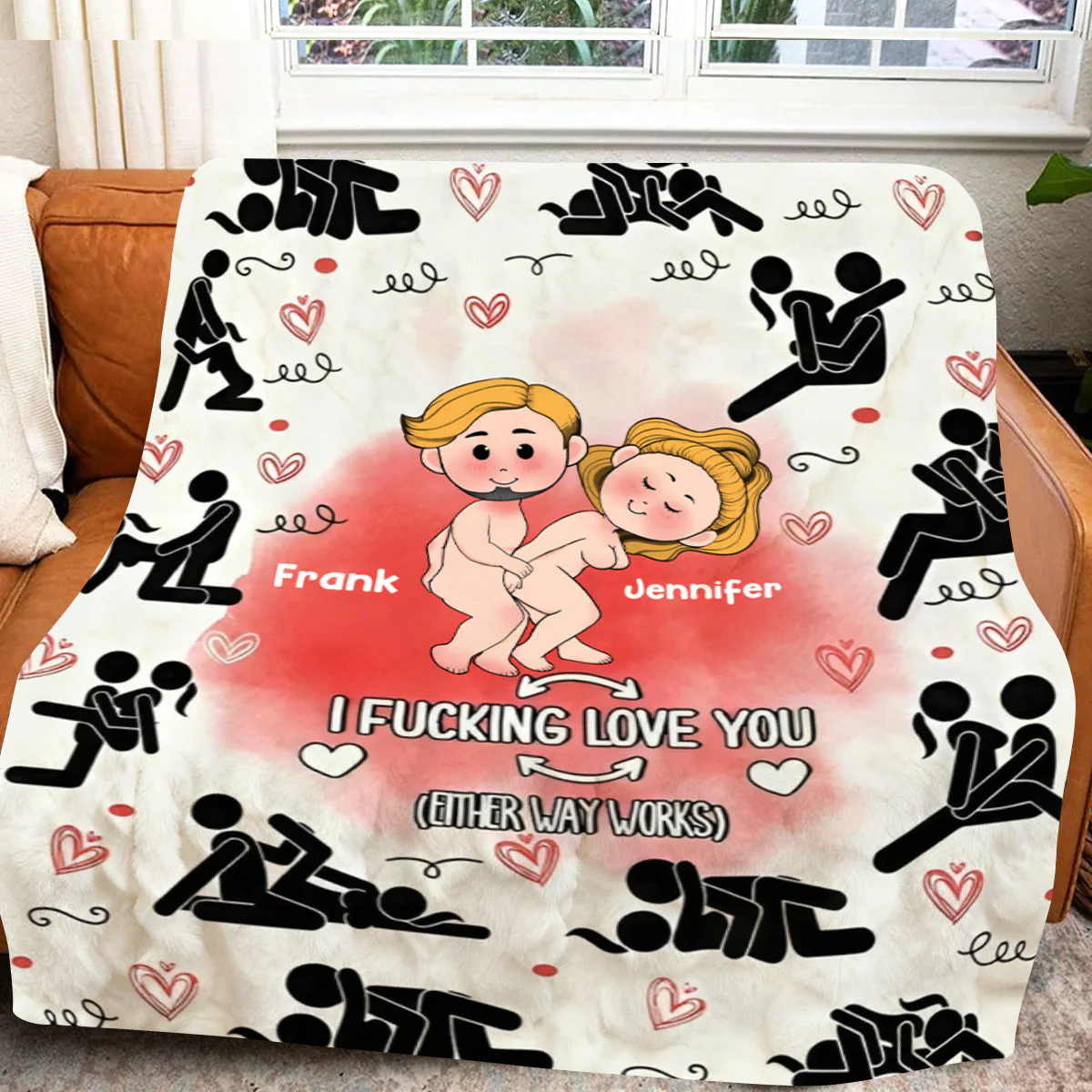 I Love You - Personalized Couple Blanket - Gifts For Couple - Image 3