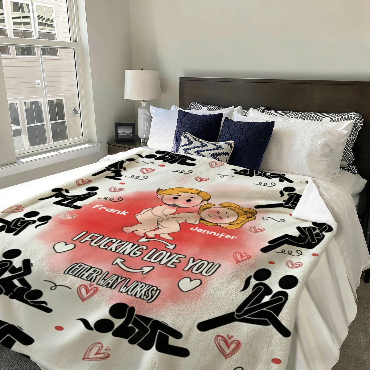 I Love You - Personalized Couple Blanket - Gifts For Couple - Image 5
