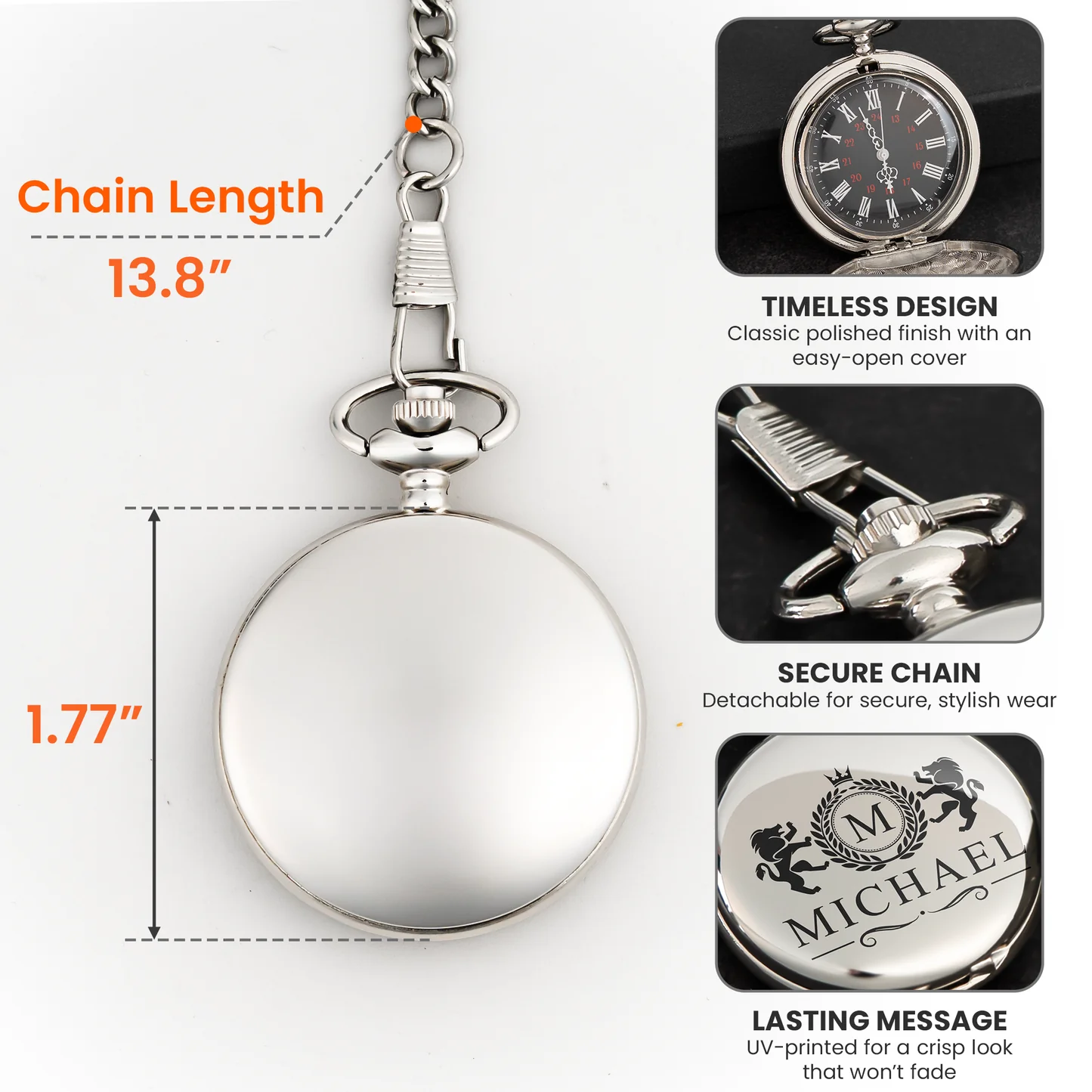 I Love You Then I Love You Still - Personalized Pocket Watch - Image 5