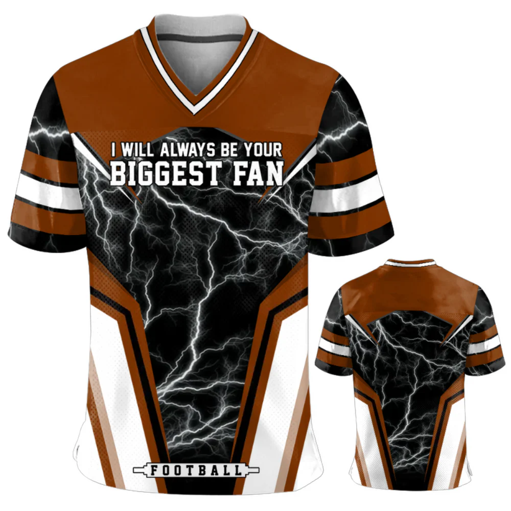 I Will Always Be Your Biggest Fan Personalized All Over Print Football Jersey For Football Sport Family - Image 5