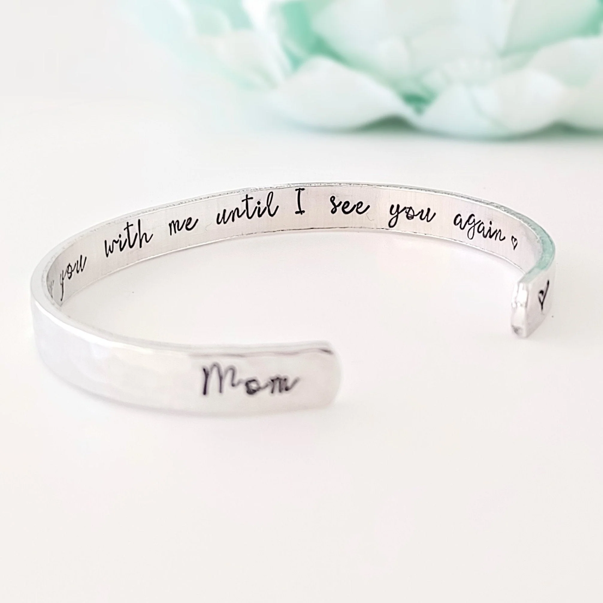 I will carry you bracelet, Personalized Bracelet for Loss of Loved One - Image 4