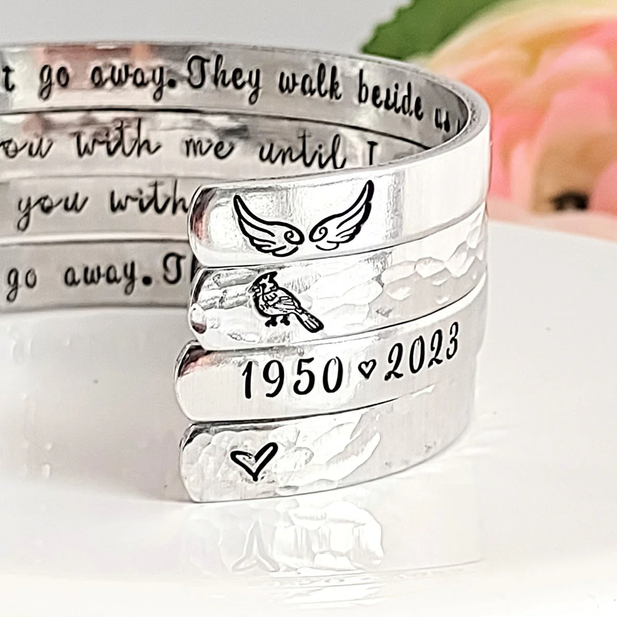 I will carry you bracelet, Personalized Bracelet for Loss of Loved One - Image 6