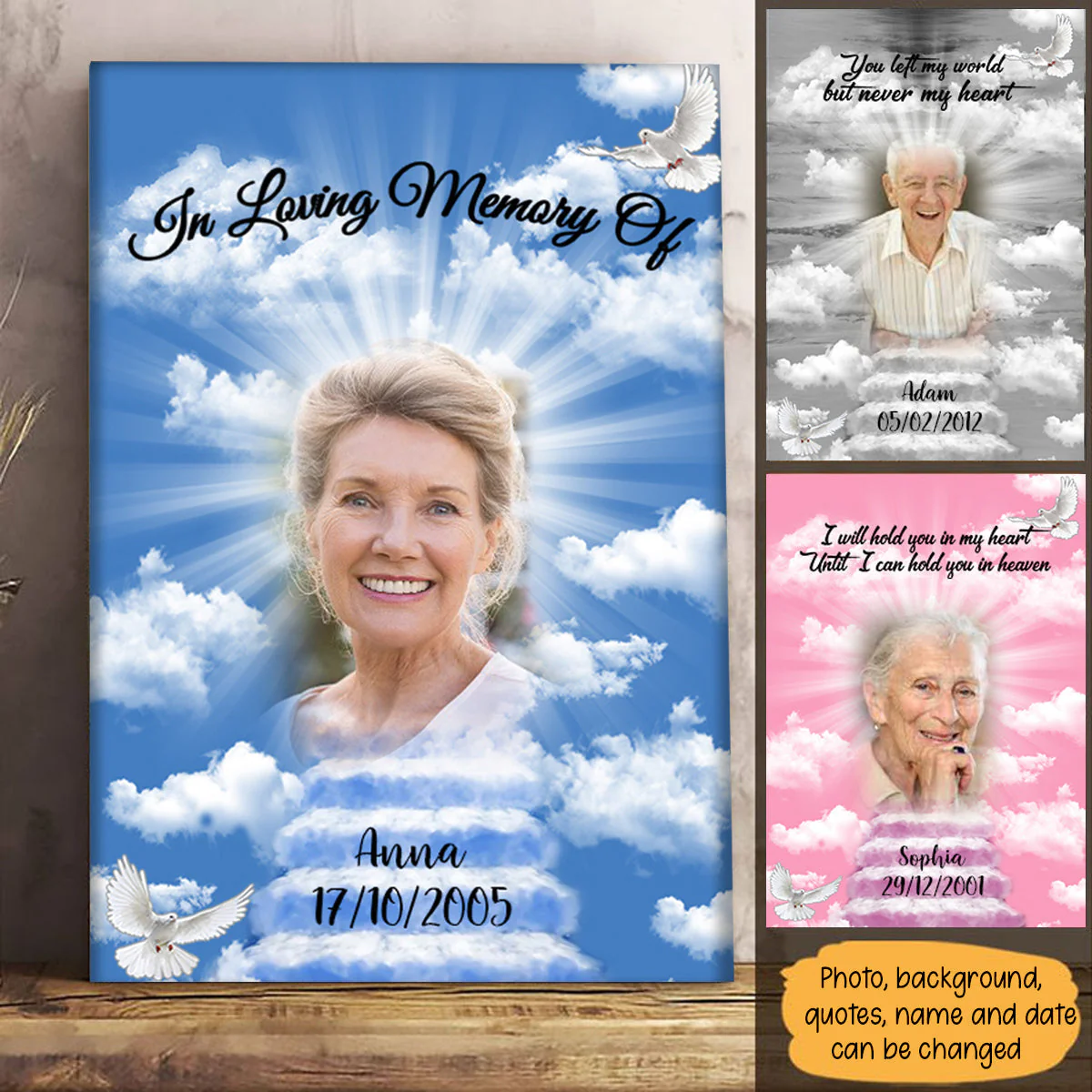 I Will Miss You Personalized Memorial Canvas/Poster - Image 2