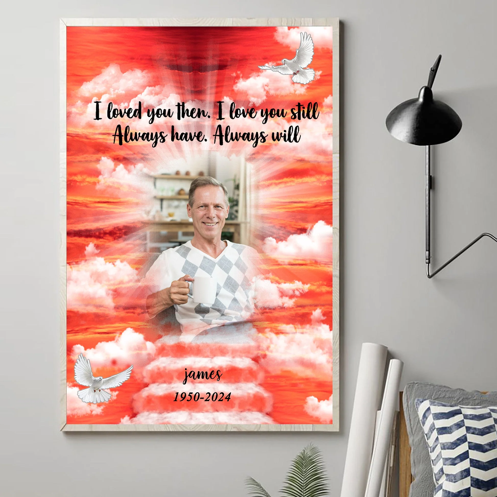 I Will Miss You Personalized Memorial Canvas/Poster - Image 4