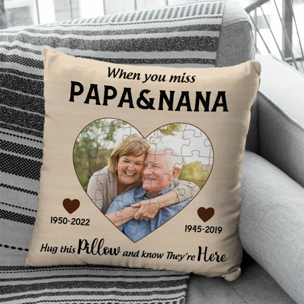 If you miss me hug the pillow Personalized Pillow For Love Ones - Image 3