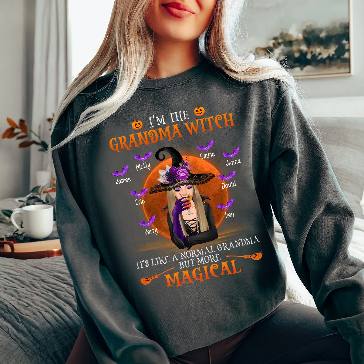 I'm A Grandma Witch Personalized Sweatshirt - Image 2