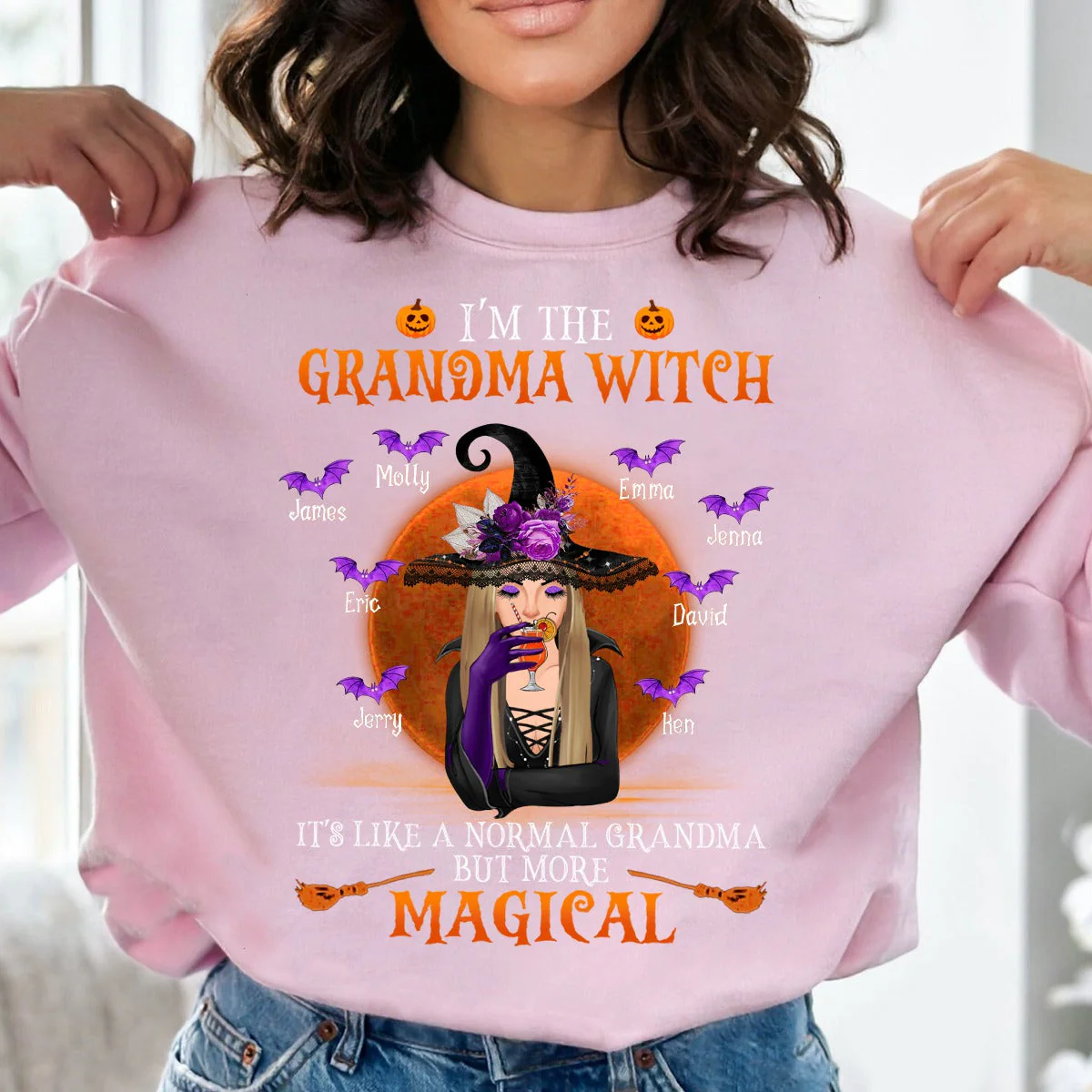 I'm A Grandma Witch Personalized Sweatshirt - Image 3