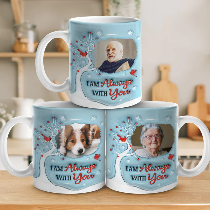 I'm Always With You - Memorial Personalized Mug - Sympathy Gift For Family Members - Image 4