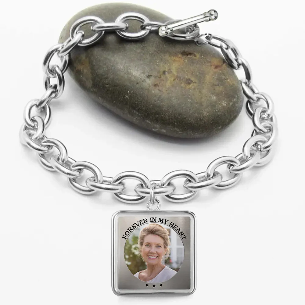 I'm Always With You - Memorial Personalized Photo Charm Bracelet - Image 5
