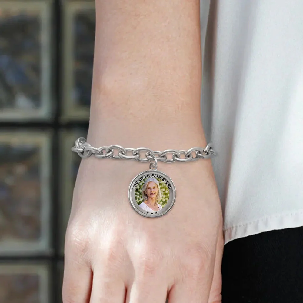 I'm Always With You - Memorial Personalized Photo Charm Bracelet - Image 8
