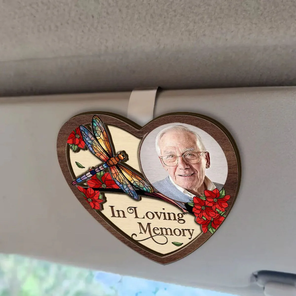 I'm Always With You Personalized Memorial Car Visor Clip - Image 2