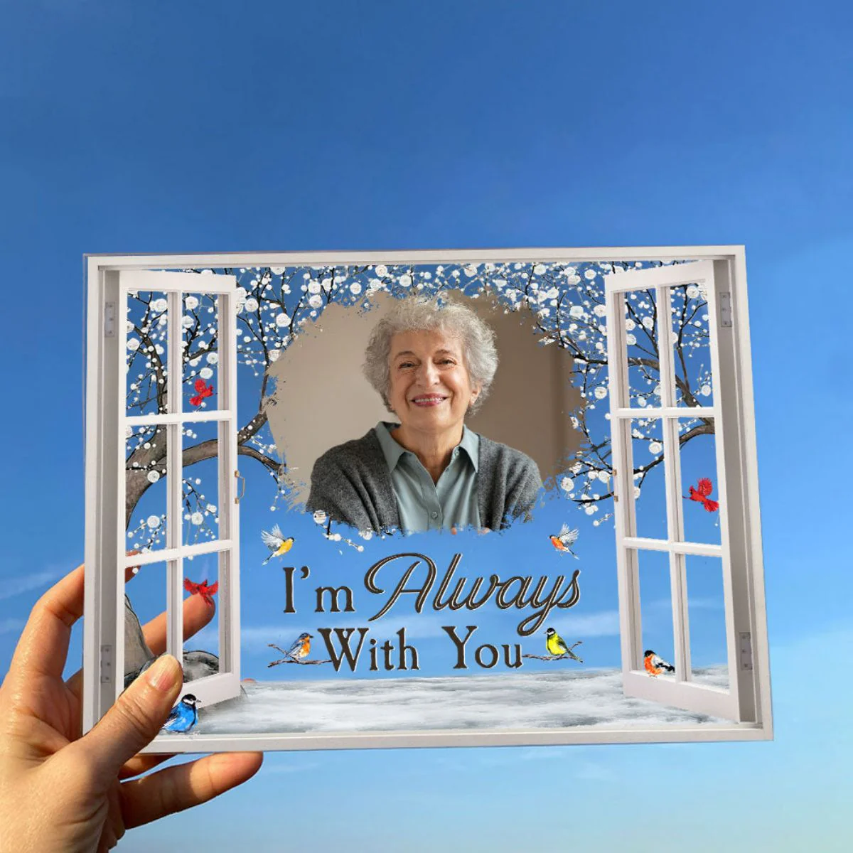 I'm Always With You - Personalized Memorial Photo Acrylic Plaque - Image 3