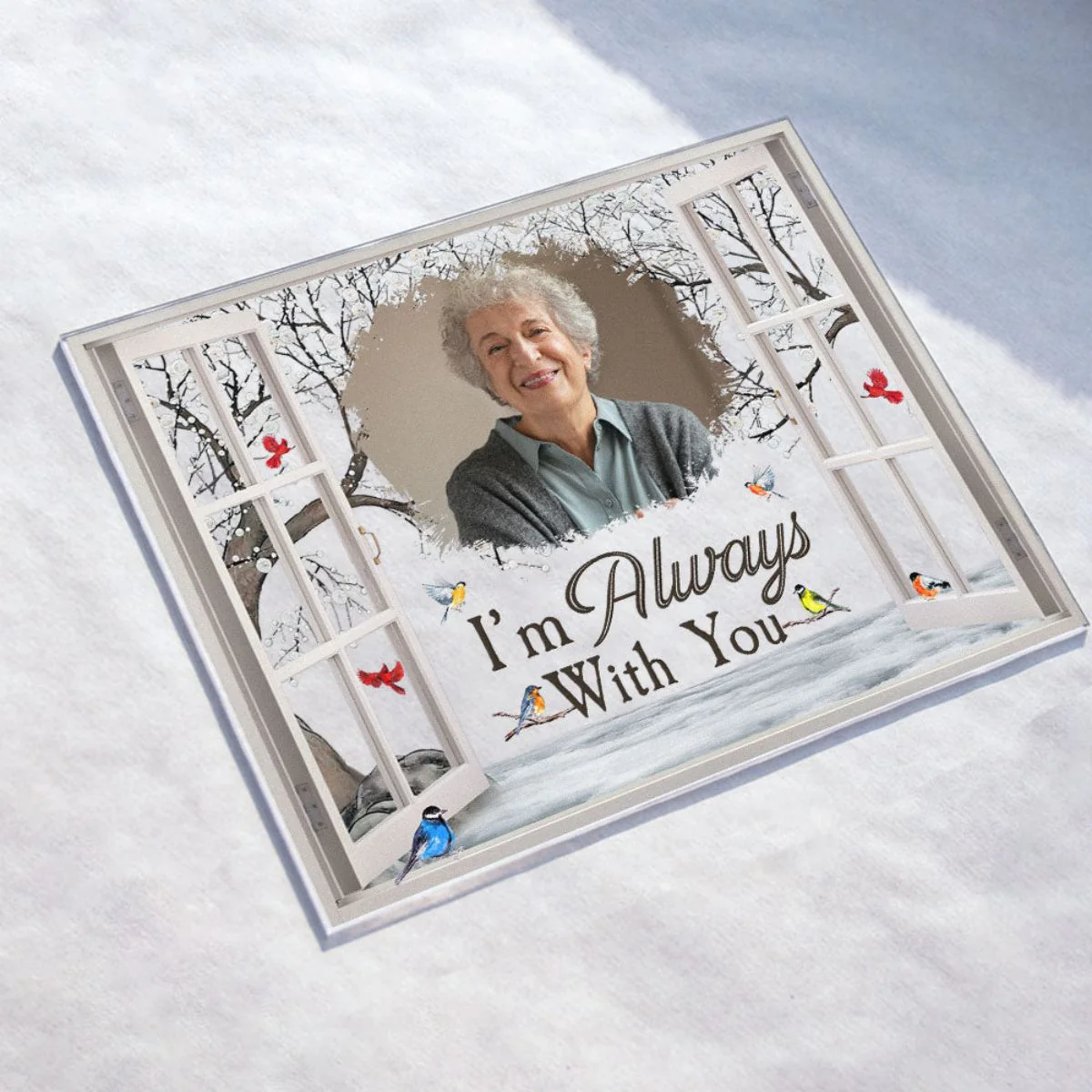 I'm Always With You - Personalized Memorial Photo Acrylic Plaque - Image 4
