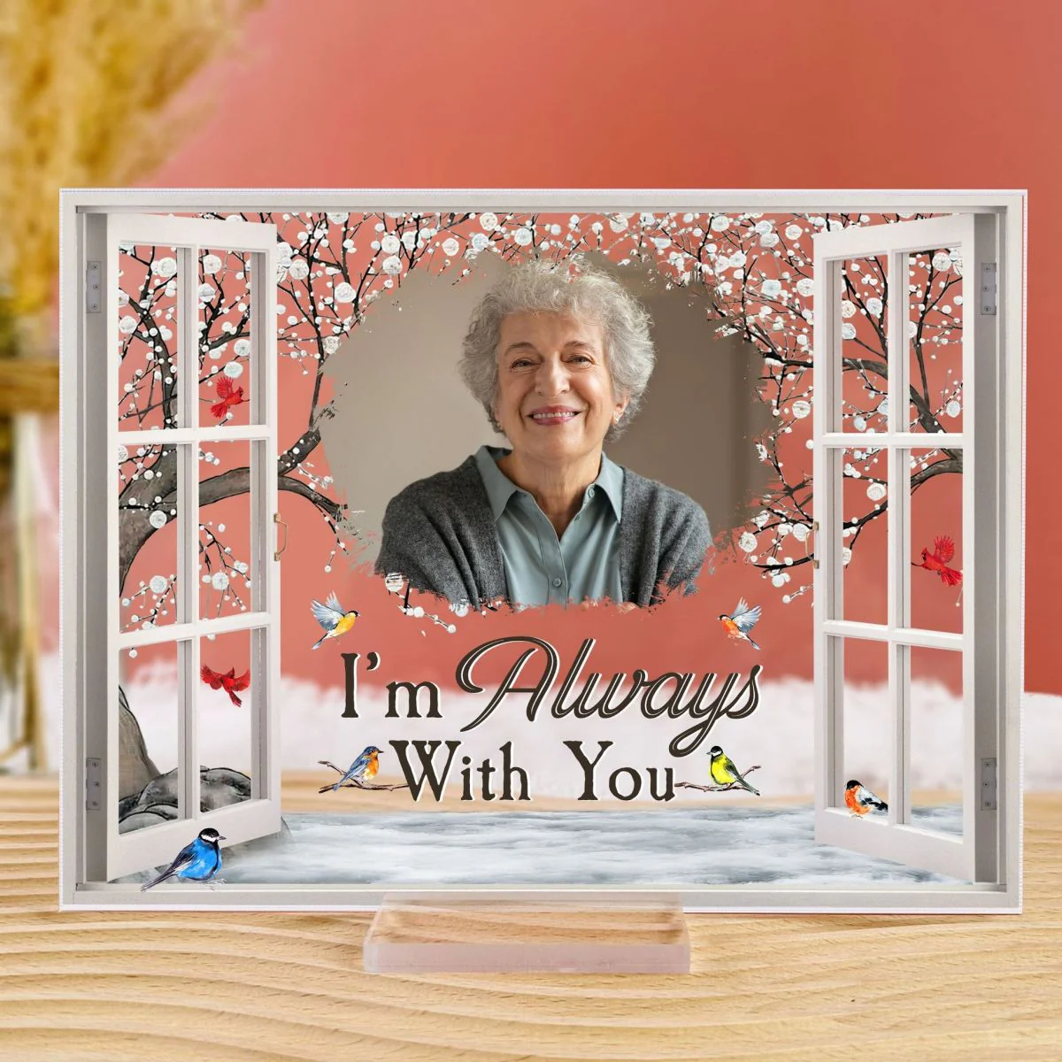 I'm Always With You - Personalized Memorial Photo Acrylic Plaque - Image 5