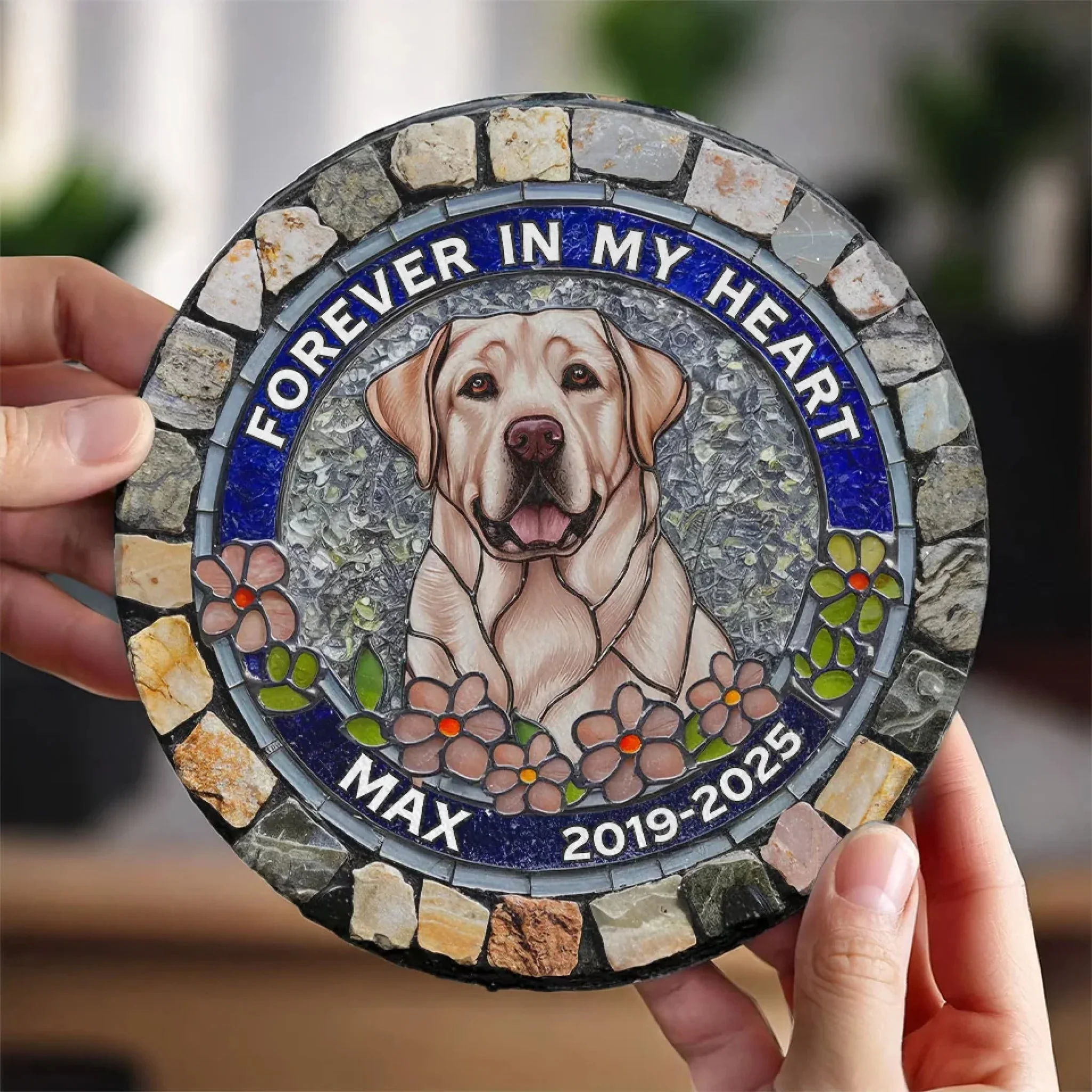 I'm Always With You - Personalized Photo Memorial Stone Slate Gift For Dog/Pet Lover - Image 3