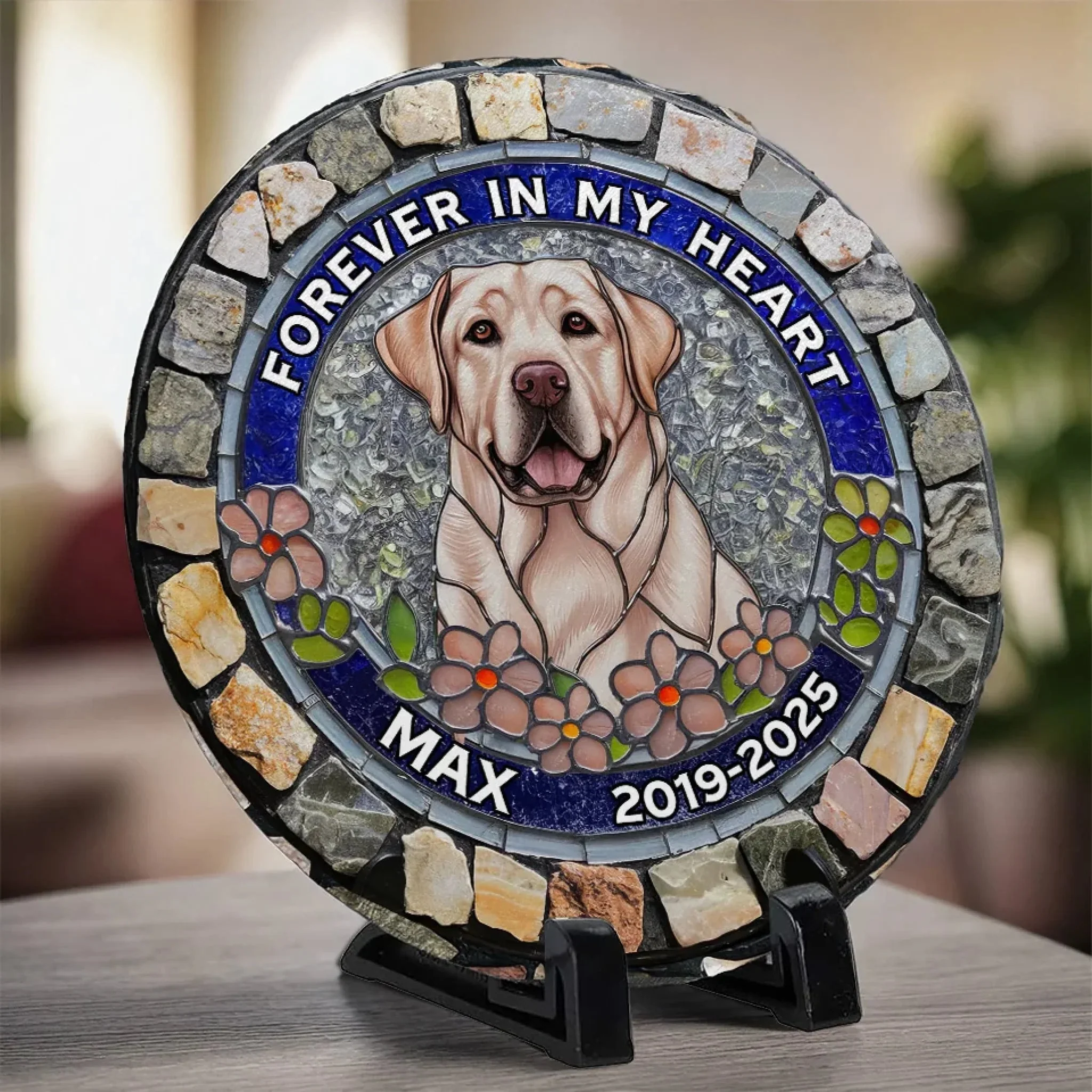 I'm Always With You - Personalized Photo Memorial Stone Slate Gift For Dog/Pet Lover - Image 4