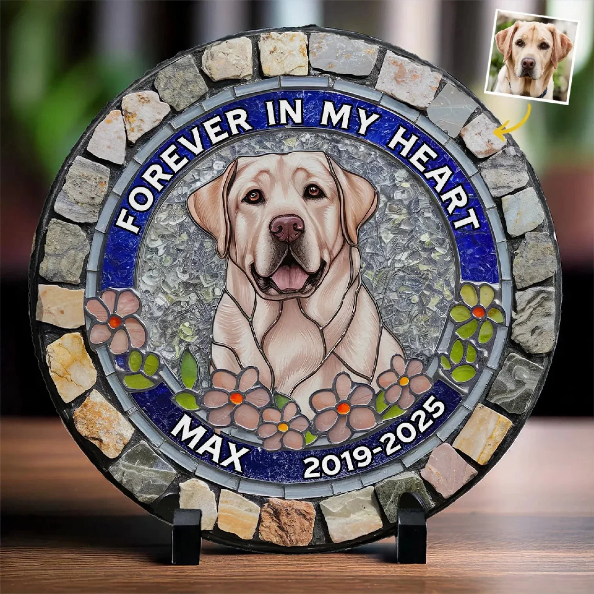 I'm Always With You - Personalized Photo Memorial Stone Slate Gift For Dog/Pet Lover - Image 5