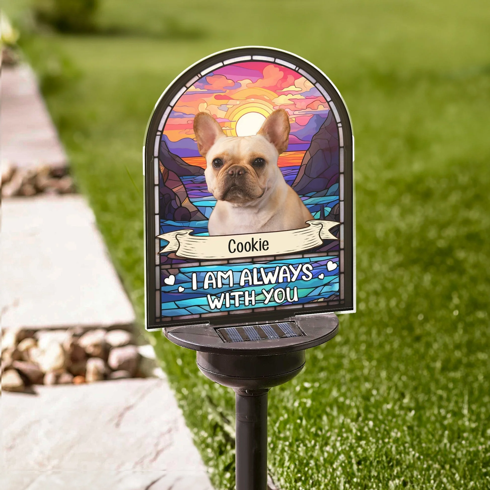 I'm Always With You - Personalized Photo Solar Light - Image 3