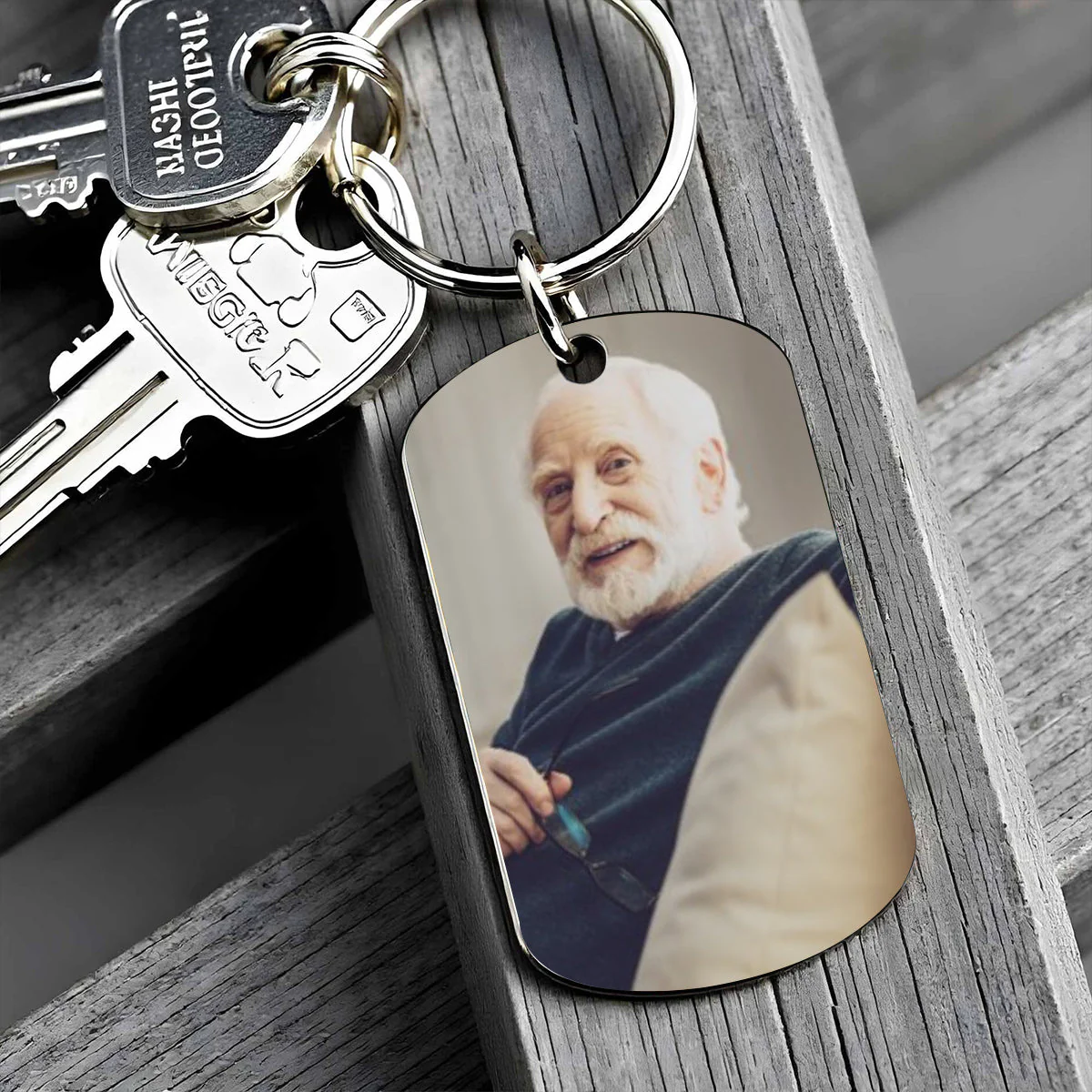 I'm Not A Widow, I'm A Wife To A Husband With Wings - Personalized Stainless Steel Keychain, Photo Gift For Widows - Image 2