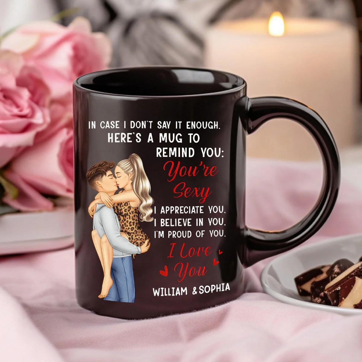 In Case I Don't Say It Enough Couples - Personalized Black Mug - Image 3