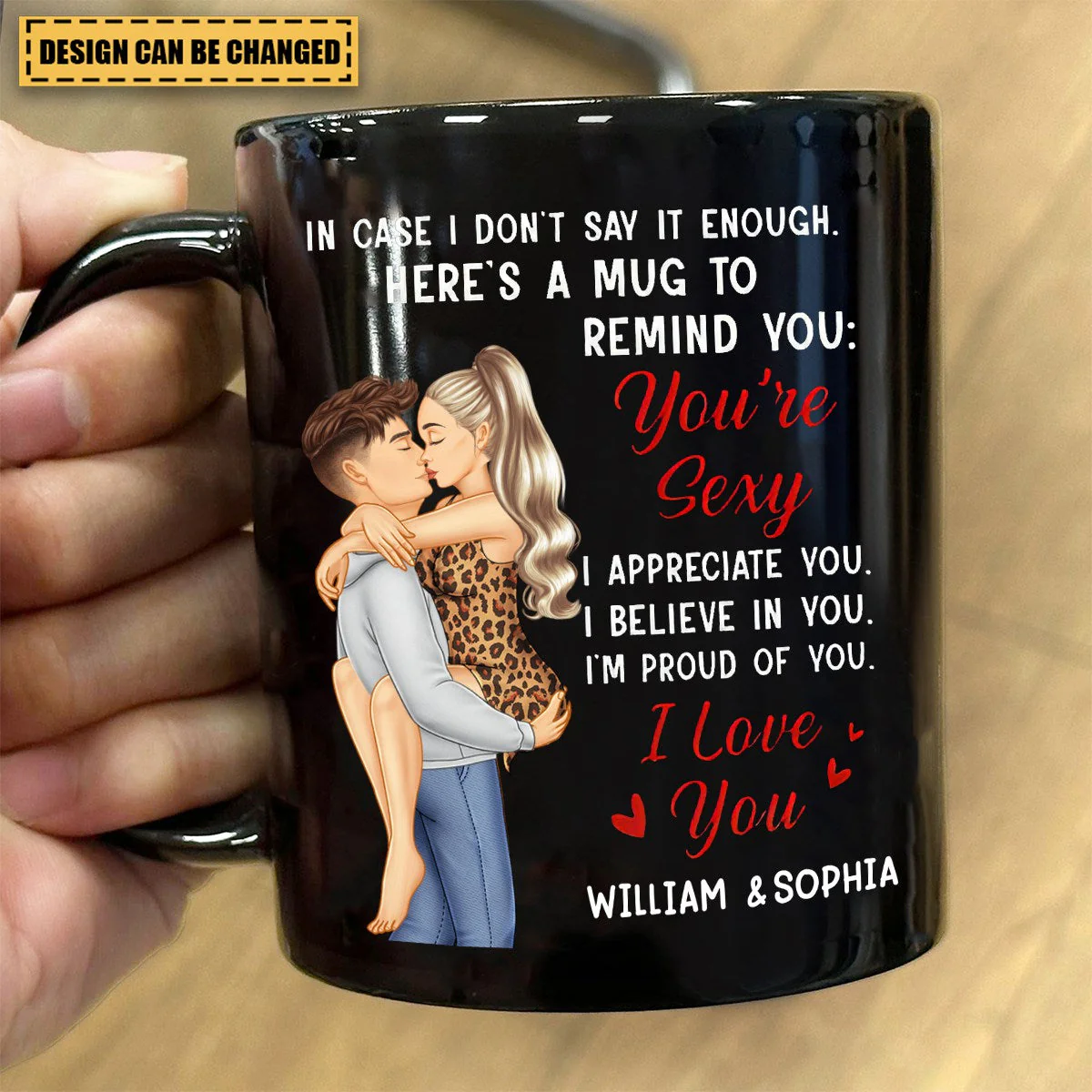 In Case I Don't Say It Enough Couples - Personalized Black Mug - Image 4