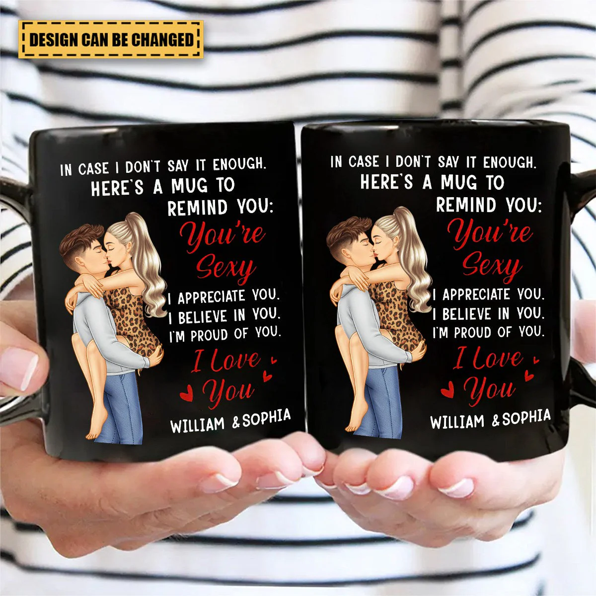 In Case I Don't Say It Enough Couples - Personalized Black Mug - Image 5