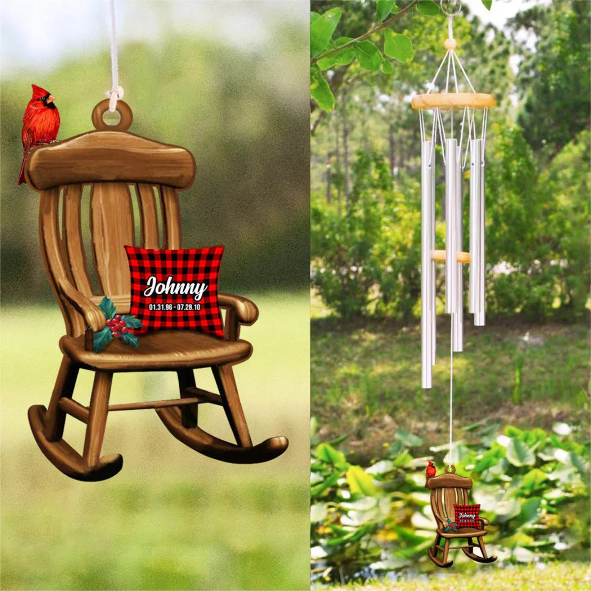 In Heaven Chair Personalized Memorial Wind Chimes For The Loss Of Loved One - Image 4