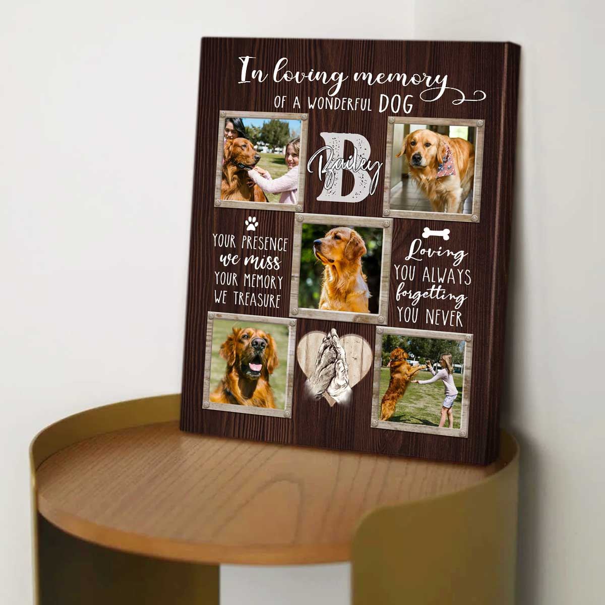 In Loving Memory - Dog Memorial Personalized Canvas Gift For Dog/Pet Lover - Image 5