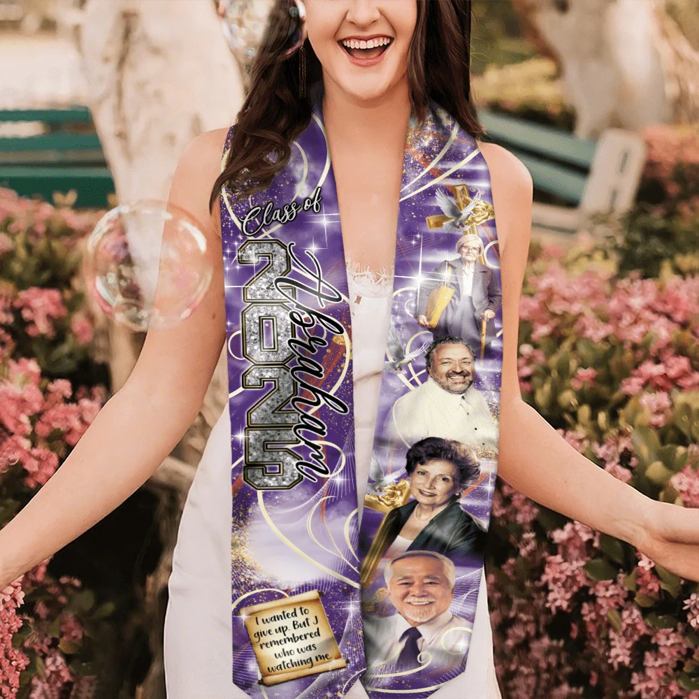 In Loving Memory - Personalized Graduation Sashes And Stoles - Image 5