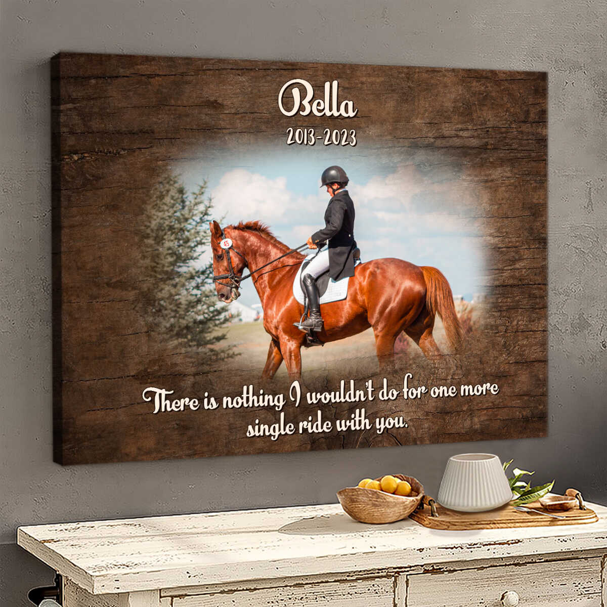 In Loving Memory-Personalized Horse Memorial Canvas/Poster - Image 2