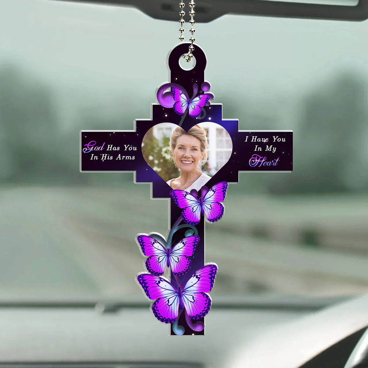 In My Heart - Personalized Acrylic Ornament - Image 2