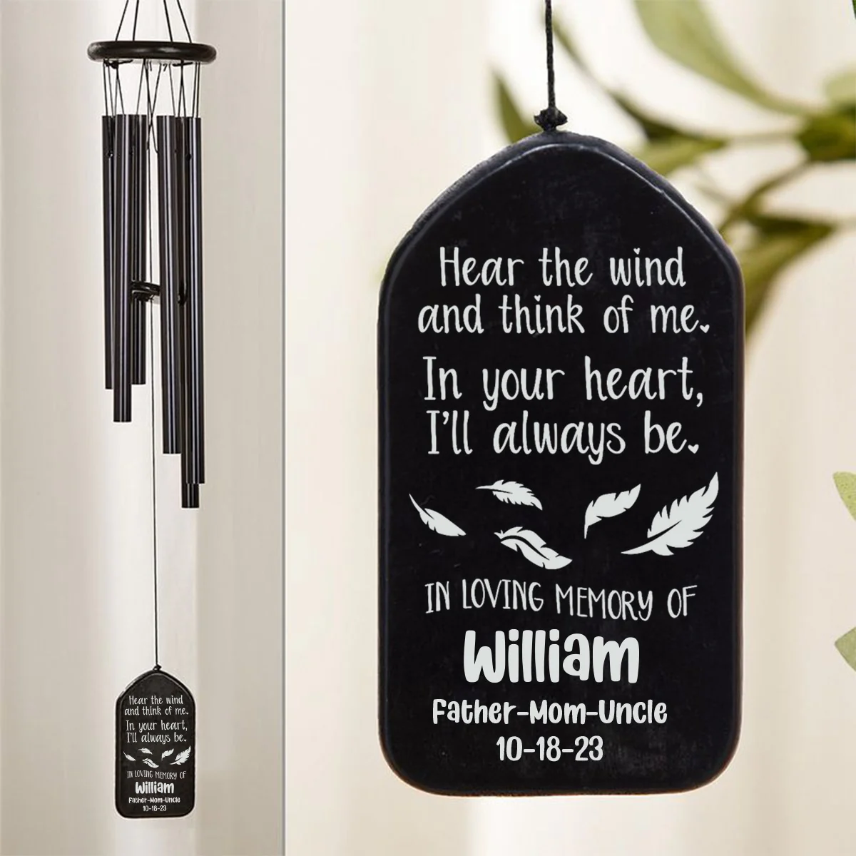In The Loving Memory Personalized Wind Chimes Gifts - Image 4