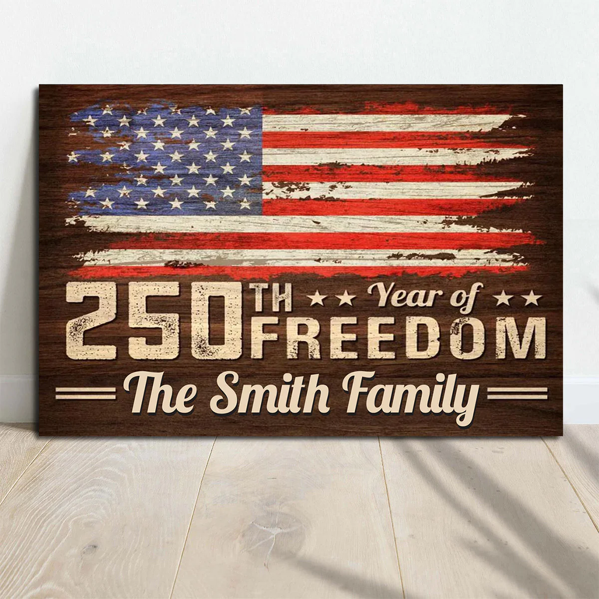 Independence Day Gift – Personalized 250 Anniversary USA Canvas Print - Image 6