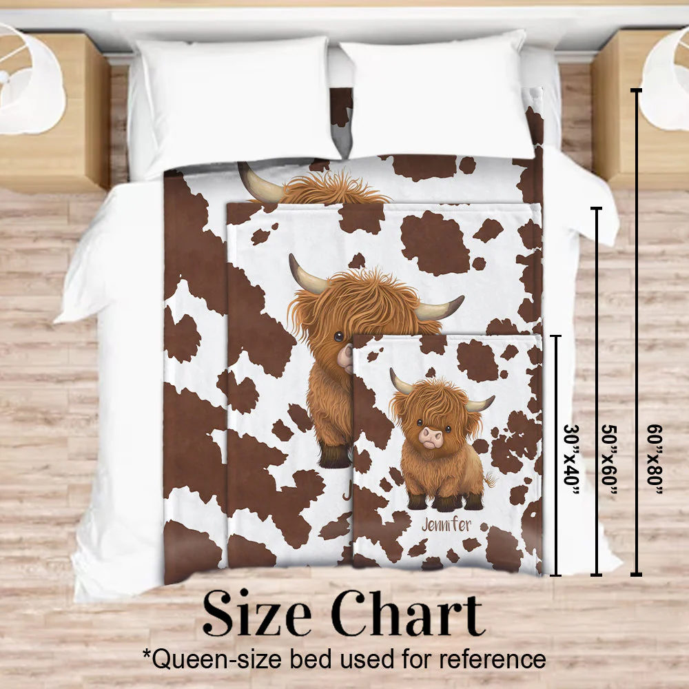 Just A Girl Who Loves Highland Cows - Personalized Blanket - Image 5