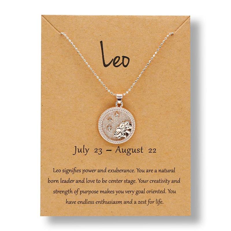 Leo-12 Constellation Zodiac Sign Necklace - Image 2